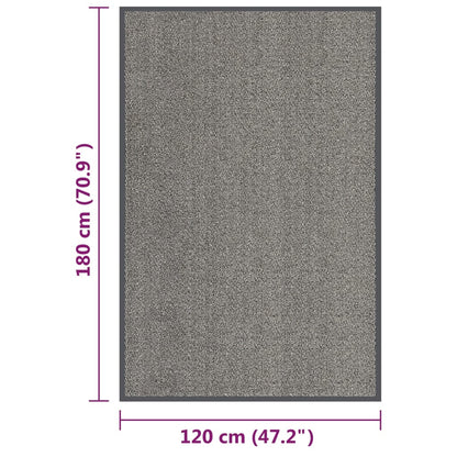 Deurmat Getuft 1 120 x 180 cm Lichtbruin