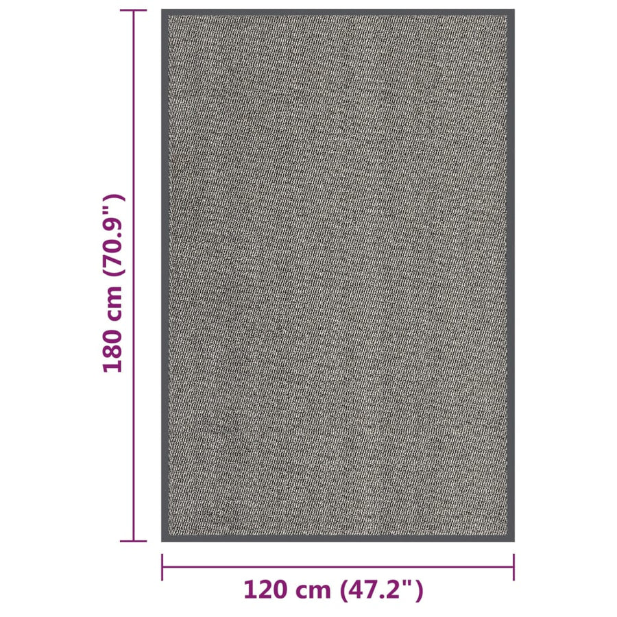 Deurmat Getuft 1 120 x 180 cm Lichtbruin