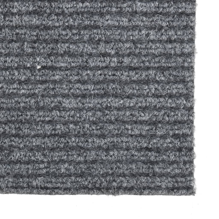Droogloopmat 100 x 350 cm Grijs