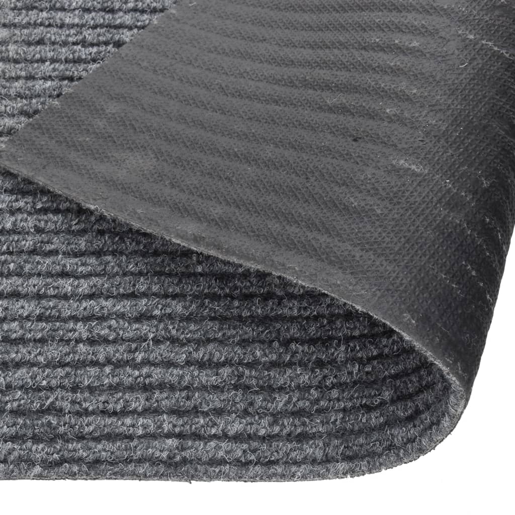 Droogloopmat 100 x 350 cm Grijs