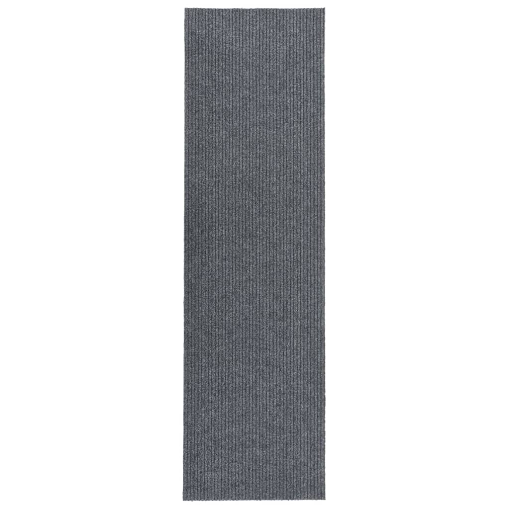 Droogloopmat 100 x 400 cm Grijs