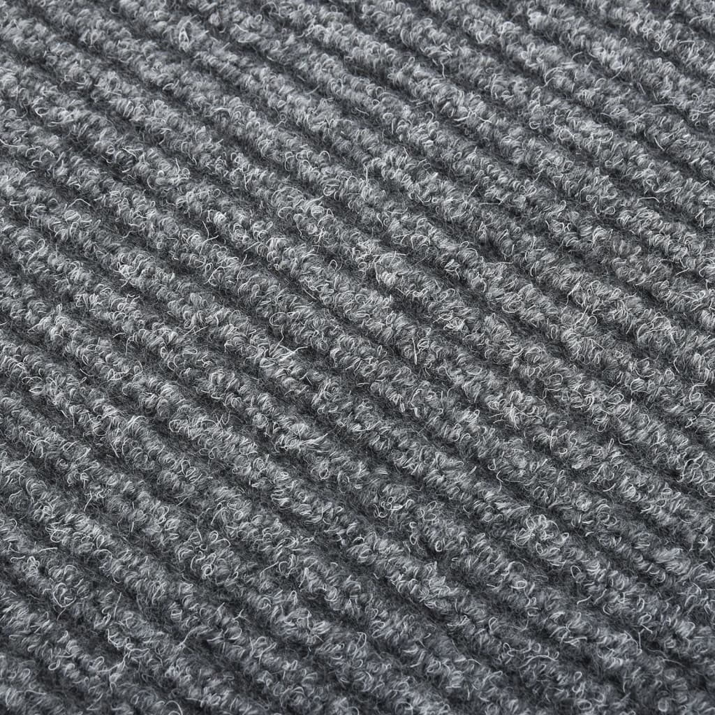 Droogloopmat 100 x 400 cm Grijs