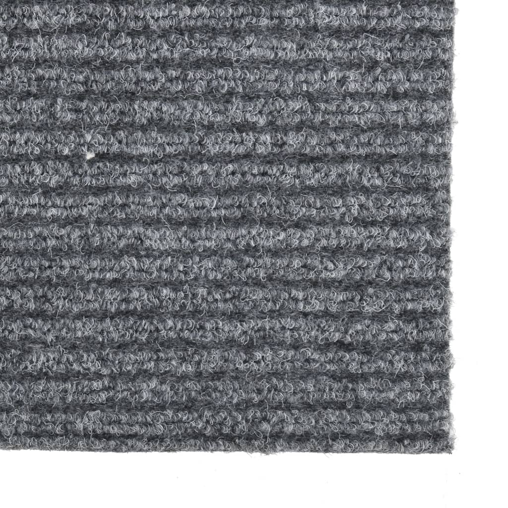 Droogloopmat 100 x 400 cm Grijs