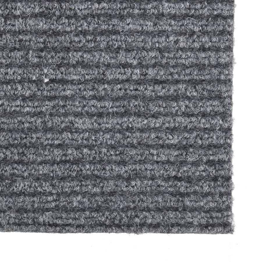 Droogloopmat 100 x 400 cm Grijs