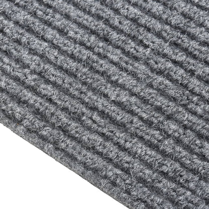 Droogloopmat 100 x 450 cm Grijs