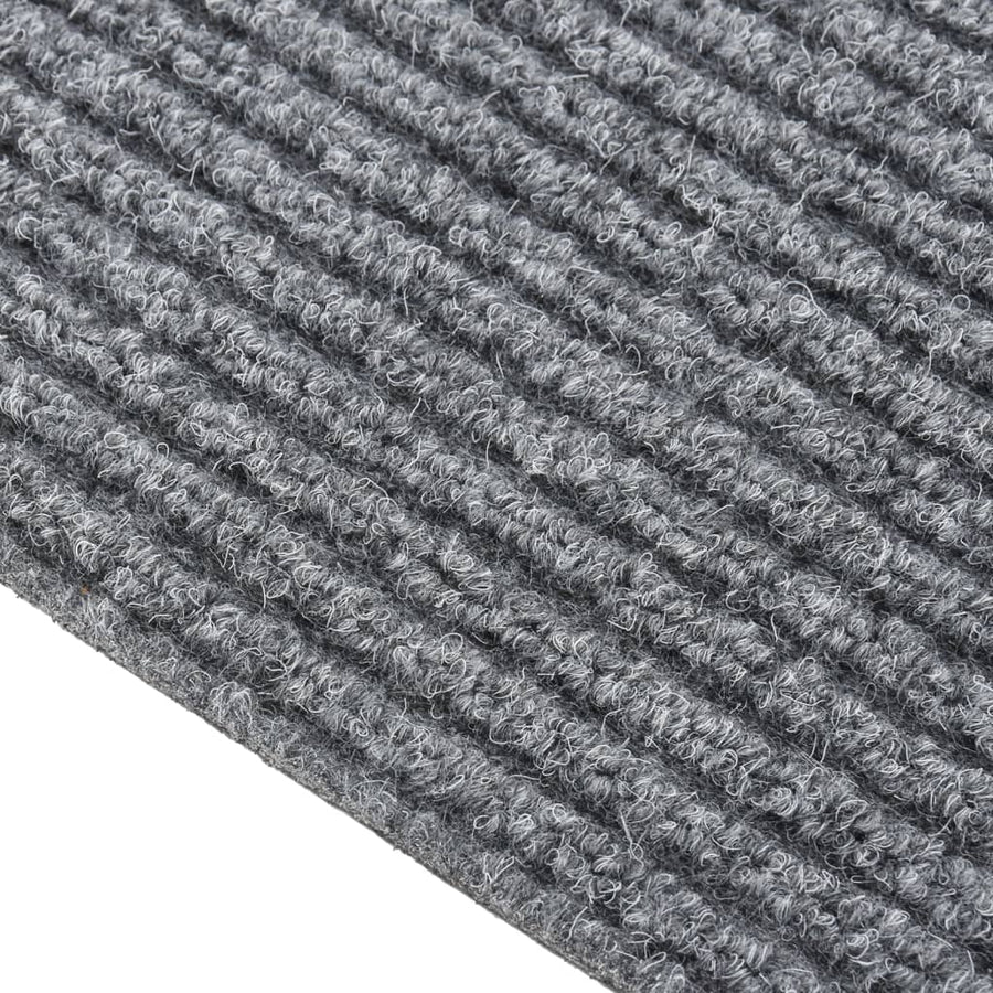 Droogloopmat 100 x 450 cm Grijs