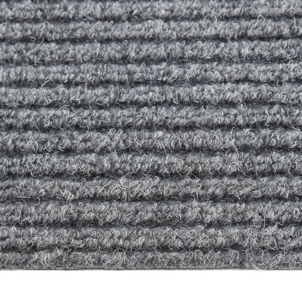 Droogloopmat 100 x 450 cm Grijs