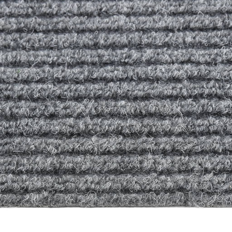 Droogloopmat 100 x 450 cm Grijs