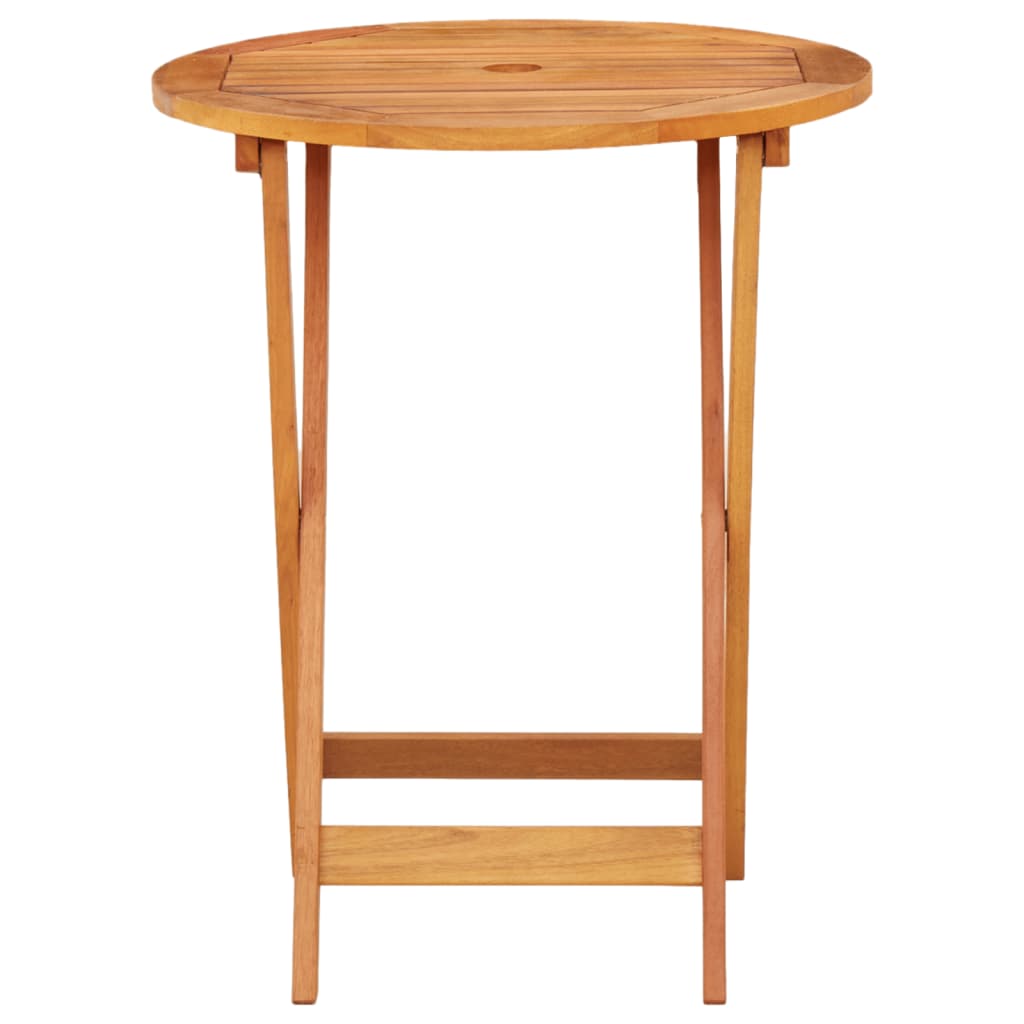 Tuintafel Inklapbaar Ø60X75 Cm Massief Eucalyptushout Ø 60 x 75 cm
