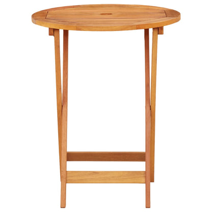 Tuintafel Inklapbaar Ø60X75 Cm Massief Eucalyptushout Ø 60 x 75 cm