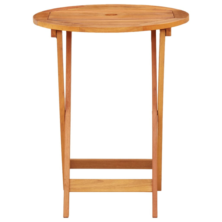 Tuintafel Inklapbaar Ø60X75 Cm Massief Eucalyptushout Ø 60 x 75 cm