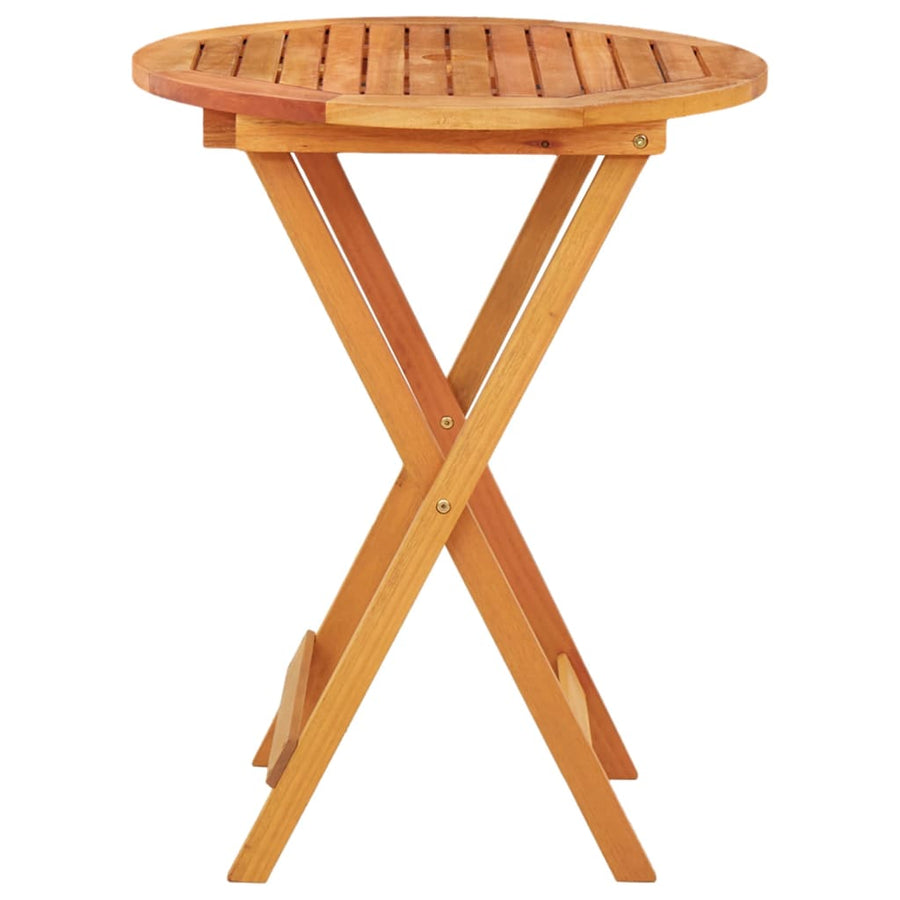 Tuintafel Inklapbaar Ø60X75 Cm Massief Eucalyptushout Ø 60 x 75 cm