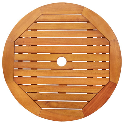 Tuintafel Inklapbaar Ø60X75 Cm Massief Eucalyptushout Ø 60 x 75 cm