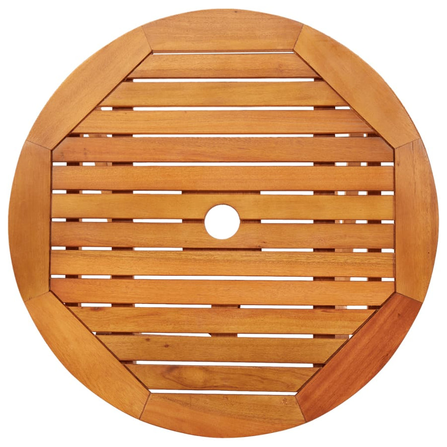 Tuintafel Inklapbaar Ø60X75 Cm Massief Eucalyptushout Ø 60 x 75 cm