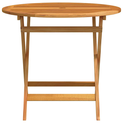 Tuintafel Inklapbaar Ø90X75 Cm Massief Eucalyptushout Ø 90 x 75 cm