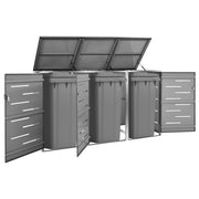 Containerberging 207x77,5x112,5 cm roestvrij staal antraciet