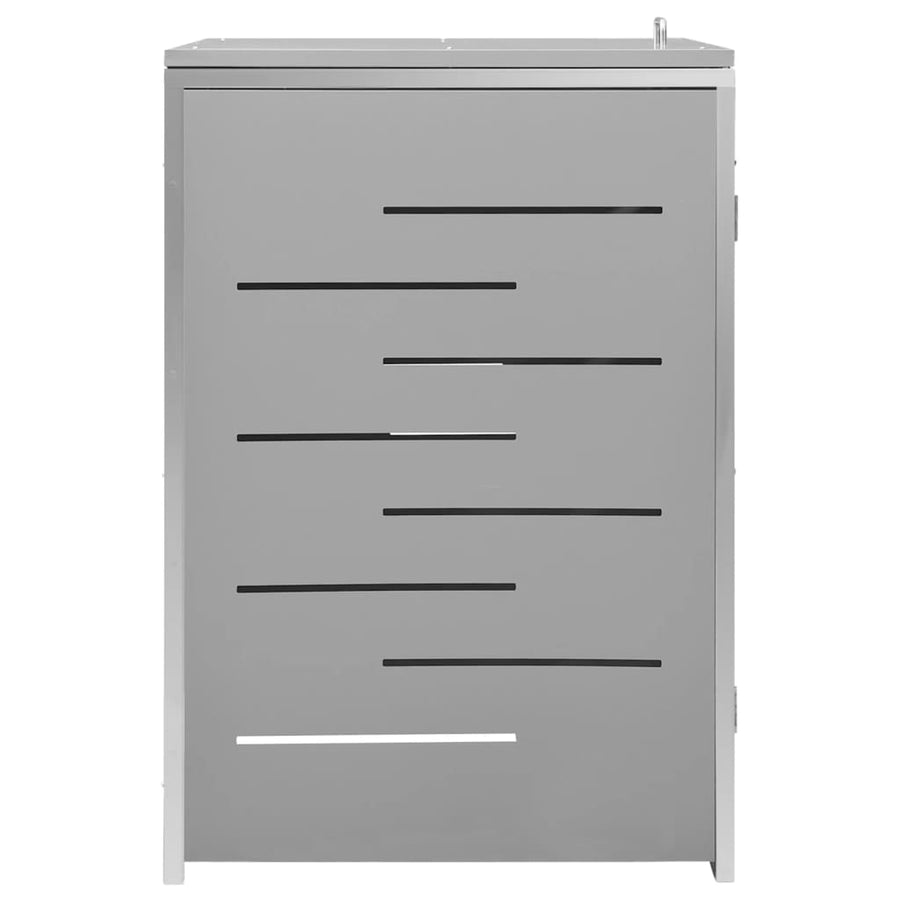 Containerberging Enkel 69X77,5X112,5 Cm Roestvrij Staal 1 container Grijs