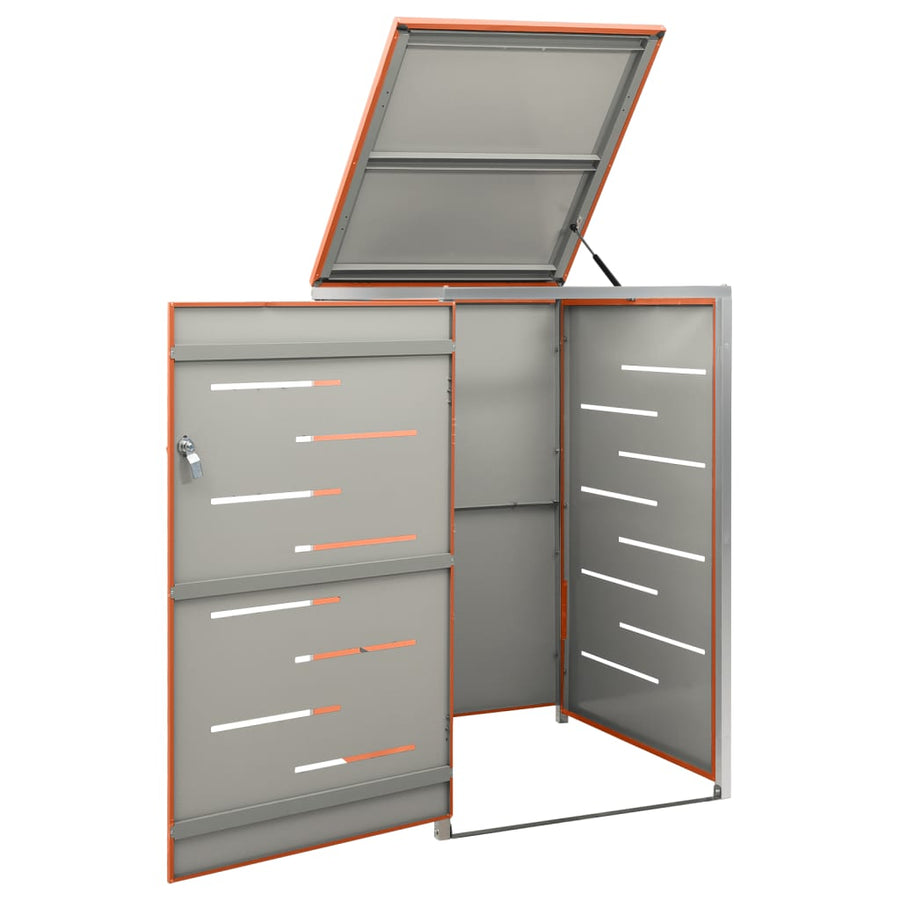 Containerberging Enkel 69X77,5X112,5 Cm Roestvrij Staal 1 container orange