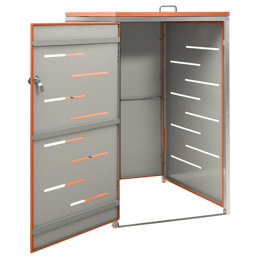 Containerberging Enkel 69X77,5X112,5 Cm Roestvrij Staal 1 container orange