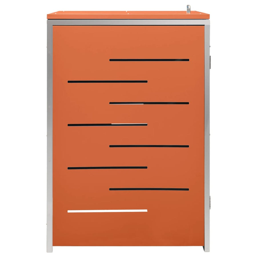 Containerberging Enkel 69X77,5X112,5 Cm Roestvrij Staal 1 container orange