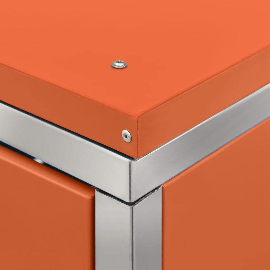 Containerberging Enkel 69X77,5X112,5 Cm Roestvrij Staal 1 container orange