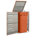 Containerberging Enkel 69X77,5X112,5 Cm Roestvrij Staal 1 container orange