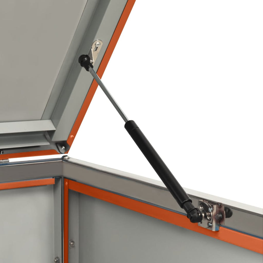 Containerberging Dubbel 138X77,5X112,5 Cm Roestvrij Staal 2 containers orange
