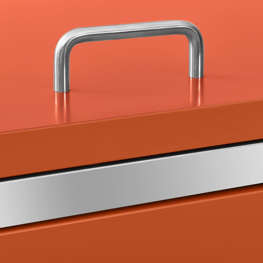 Containerberging Driedubbel 207X77,5X112,5 Cm Roestvrij Staal 3 containers orange