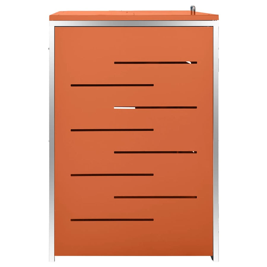 Containerberging Vierdubbel 276,5X77,5X112,5 Cm Roestvrij Staal 4 containers orange