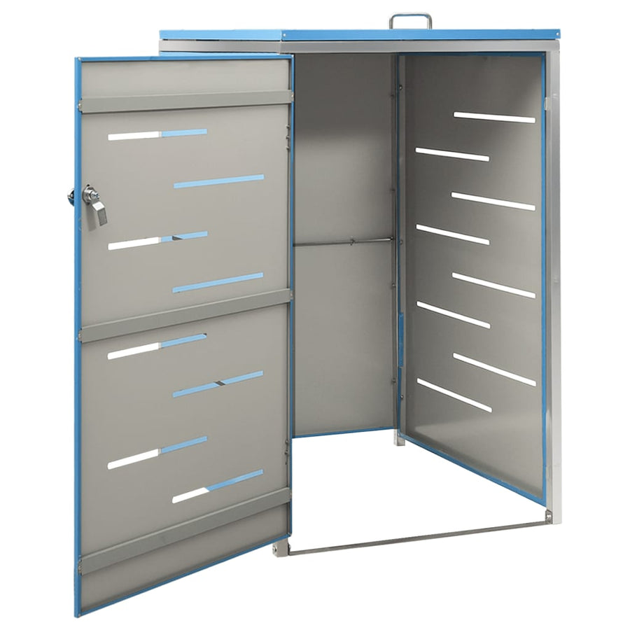 Containerberging Enkel 69X77,5X112,5 Cm Roestvrij Staal 1 container Blauw