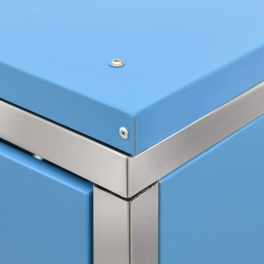 Containerberging Enkel 69X77,5X112,5 Cm Roestvrij Staal 1 container Blauw