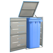 Containerberging 69x77,5x112,5 cm roestvrij staal hemelsblauw