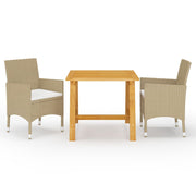3-piece Garden Furniture Set beige