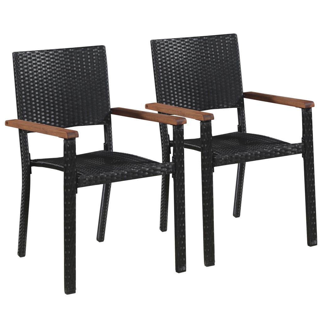 3-Delige Tuinset Zwart