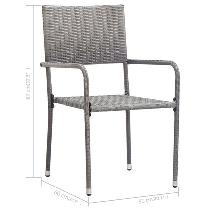 -Delige Tuinset Grijs