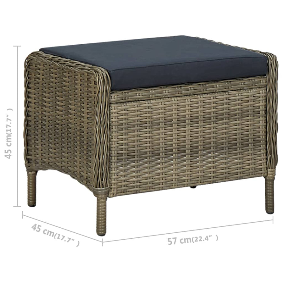 Tuinset 5 Bruin
