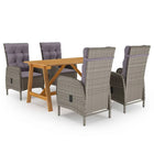 5-piece Garden Furniture Set grey