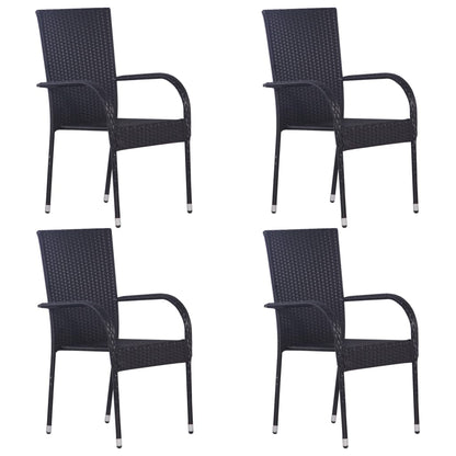 -Delige Tuinset Zwart