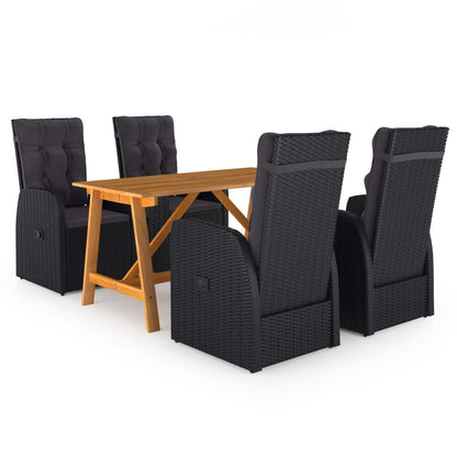 -Delige Tuinset Zwart