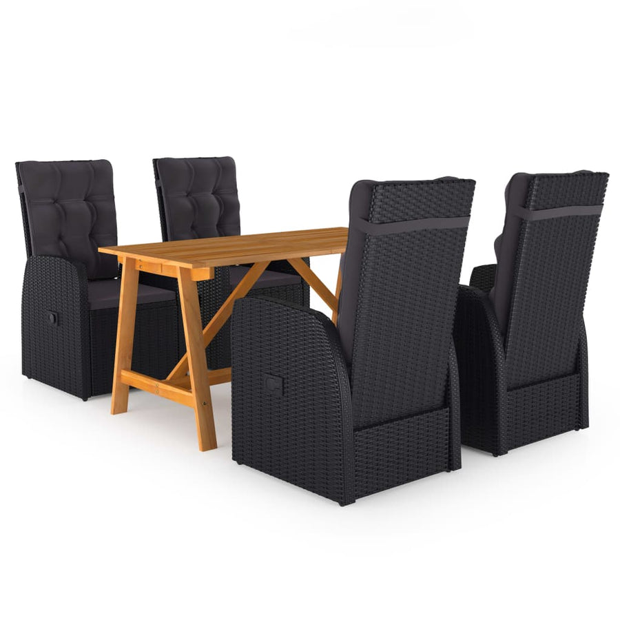 -Delige Tuinset Zwart