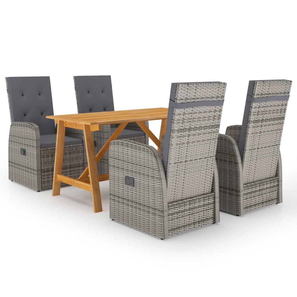 5-Delige Tuinset Grijs