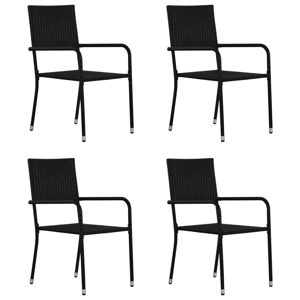 -Delige Tuinset Zwart