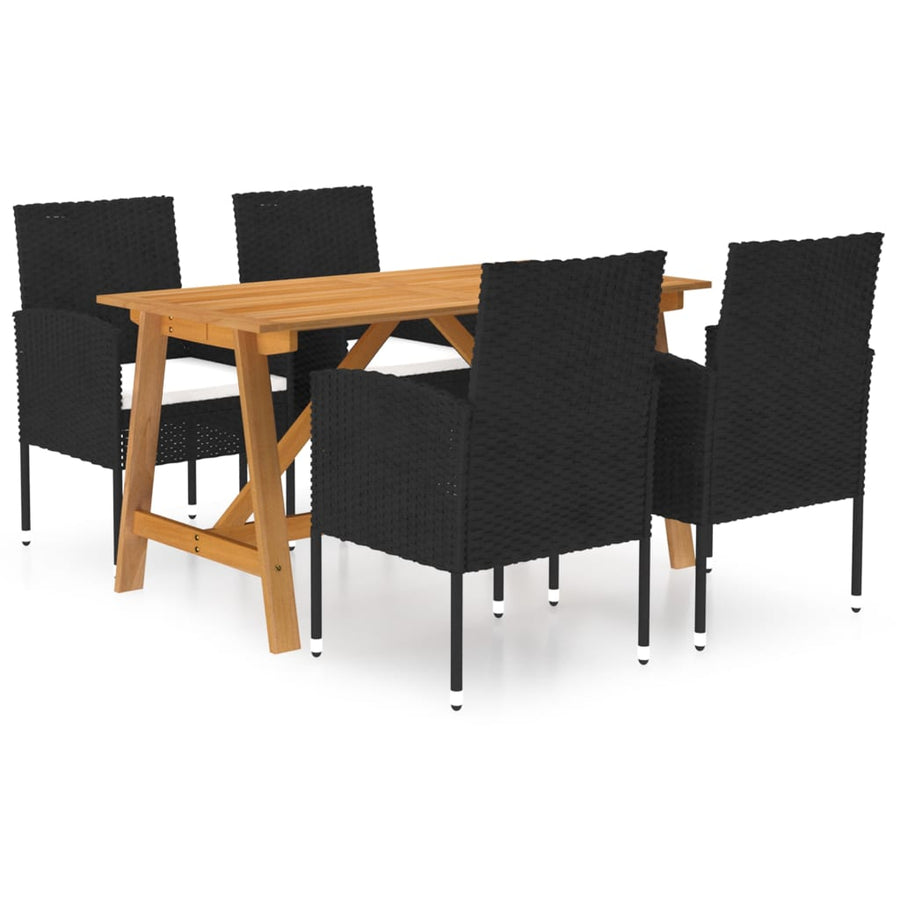 5-delige Tuinset zwart