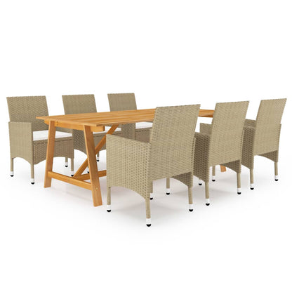 7-Delige Tuinset Beige
