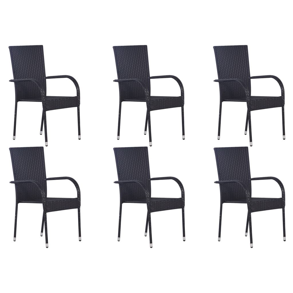 7-Delige Tuinset Zwart