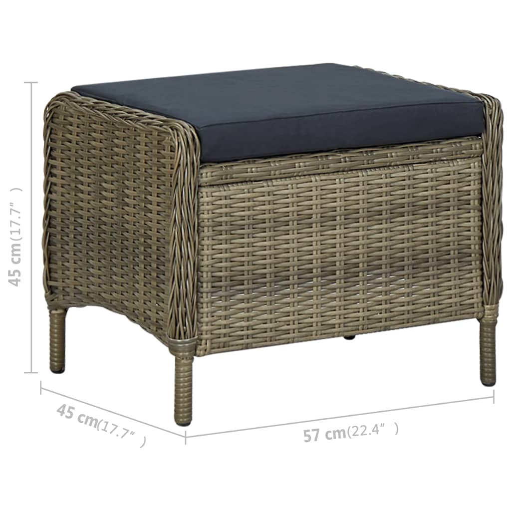 Tuinset Bruin