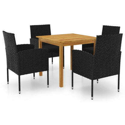 5-delige Tuinset zwart