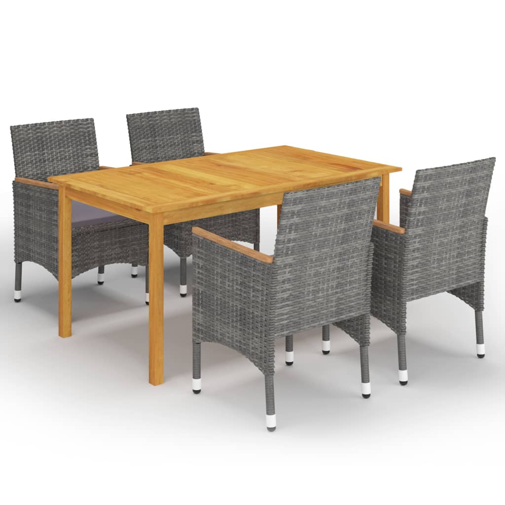 -Delige Tuinset 5 Grijs en bruin