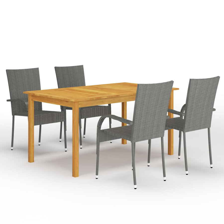 -Delige Tuinset 5 Grijs
