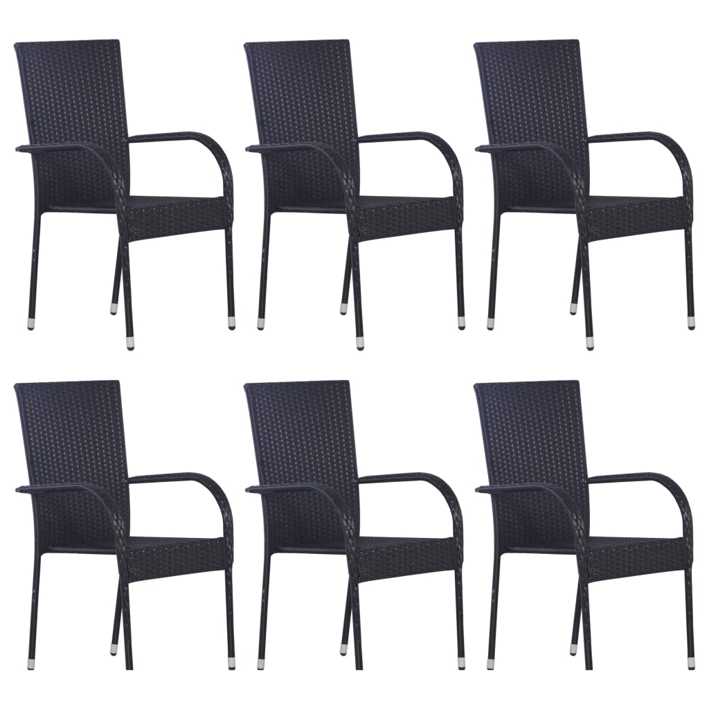 7-Delige Tuinset Zwart